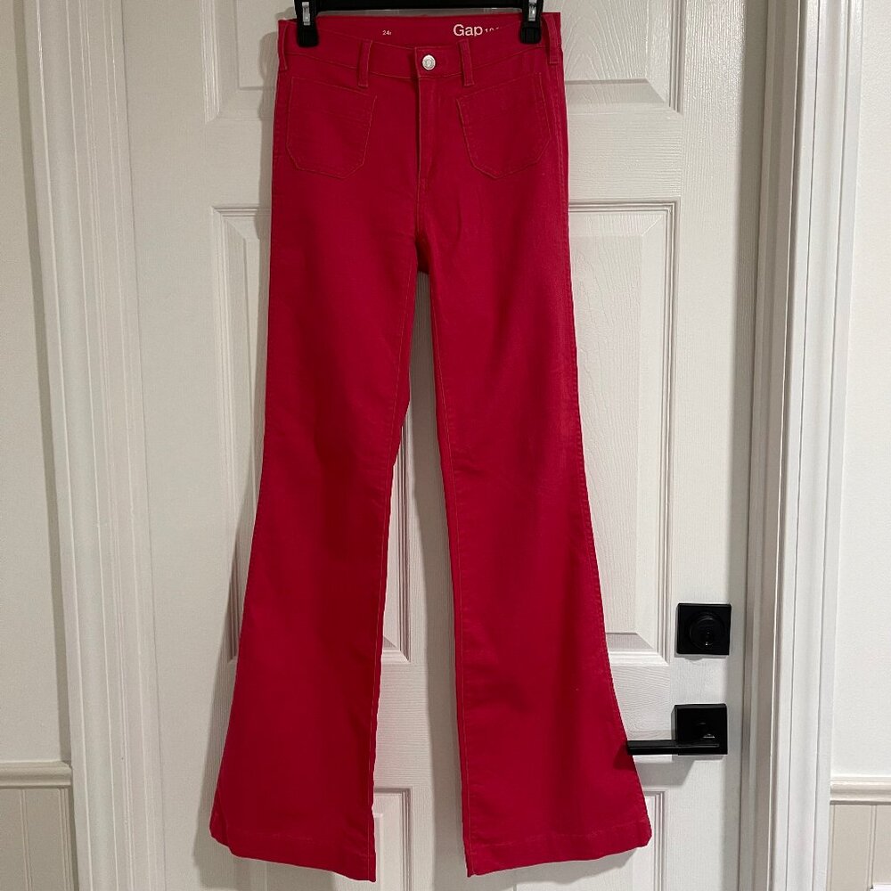 Gap 1969 Patch Pocket Flare Jeans - Red 24 **SALE **
